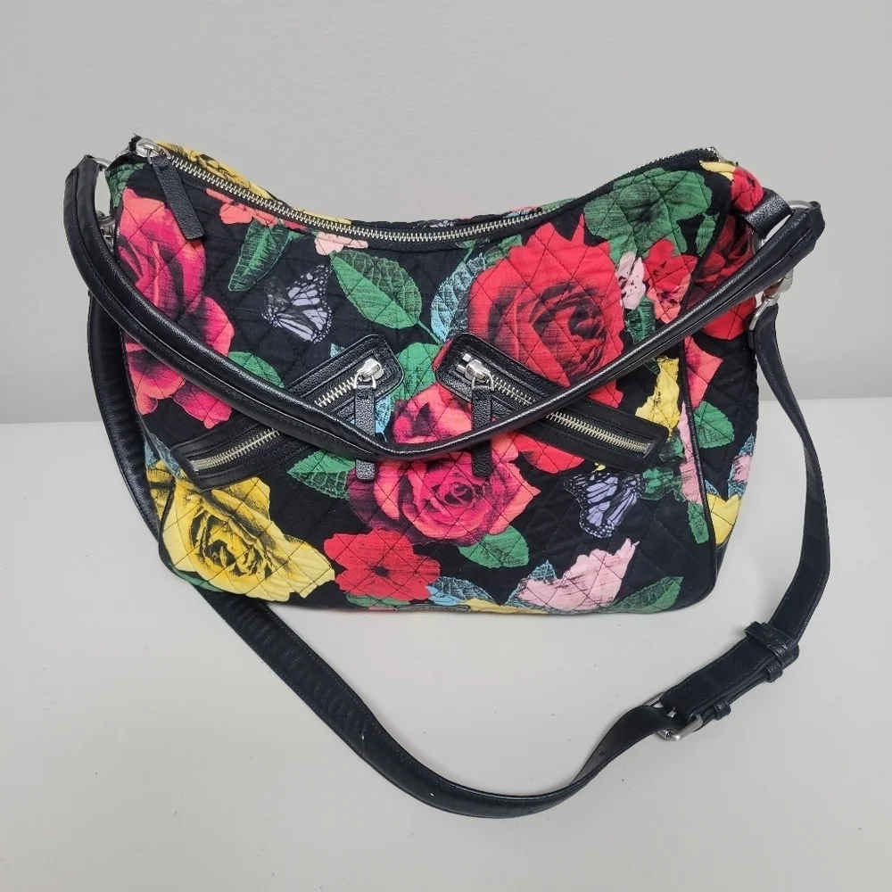 Vera Bradley Retired Vivian Havana Hobo Bag.